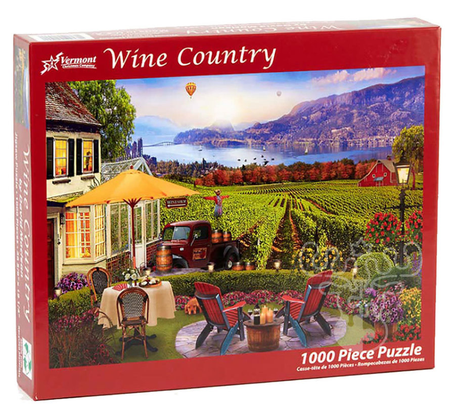 Vermont Christmas Co. Wine Country Puzzle 1000pcs
