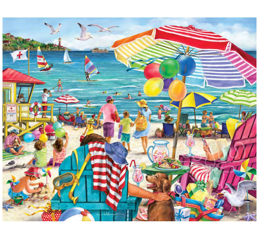Vermont Christmas Co. Day at the Beach Puzzle 1000pcs