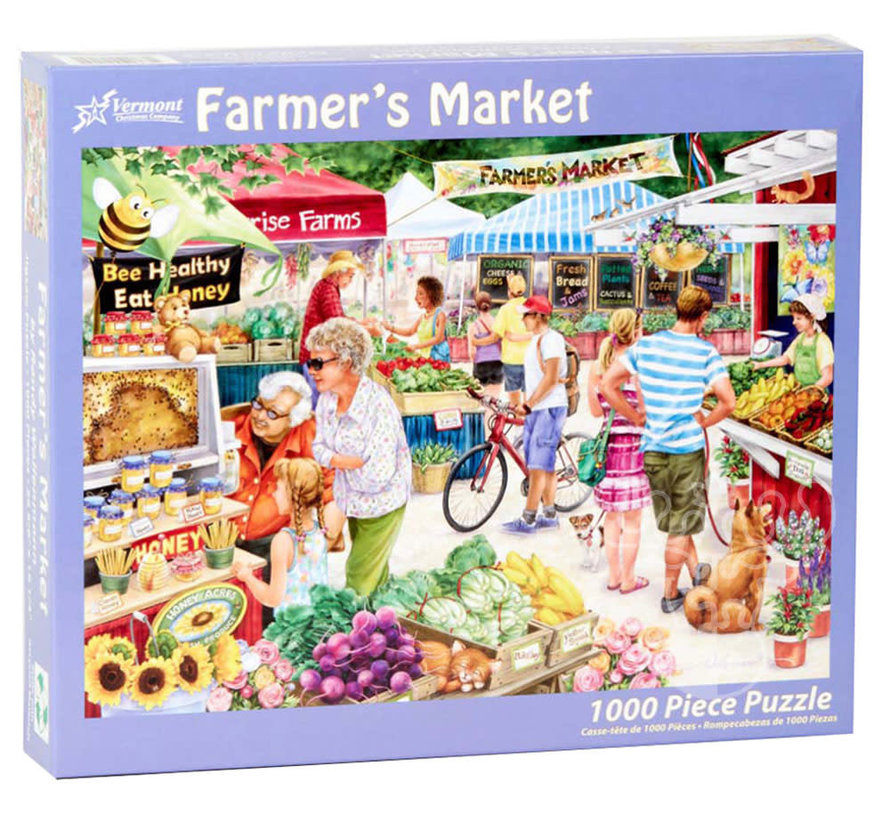 Vermont Christmas Co. Farmer's Market Puzzle 1000pcs