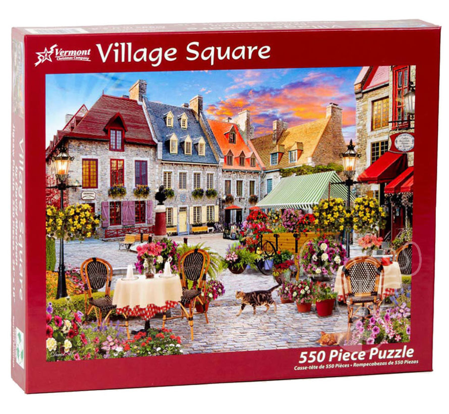Vermont Christmas Co. Village Square Puzzle 550pcs
