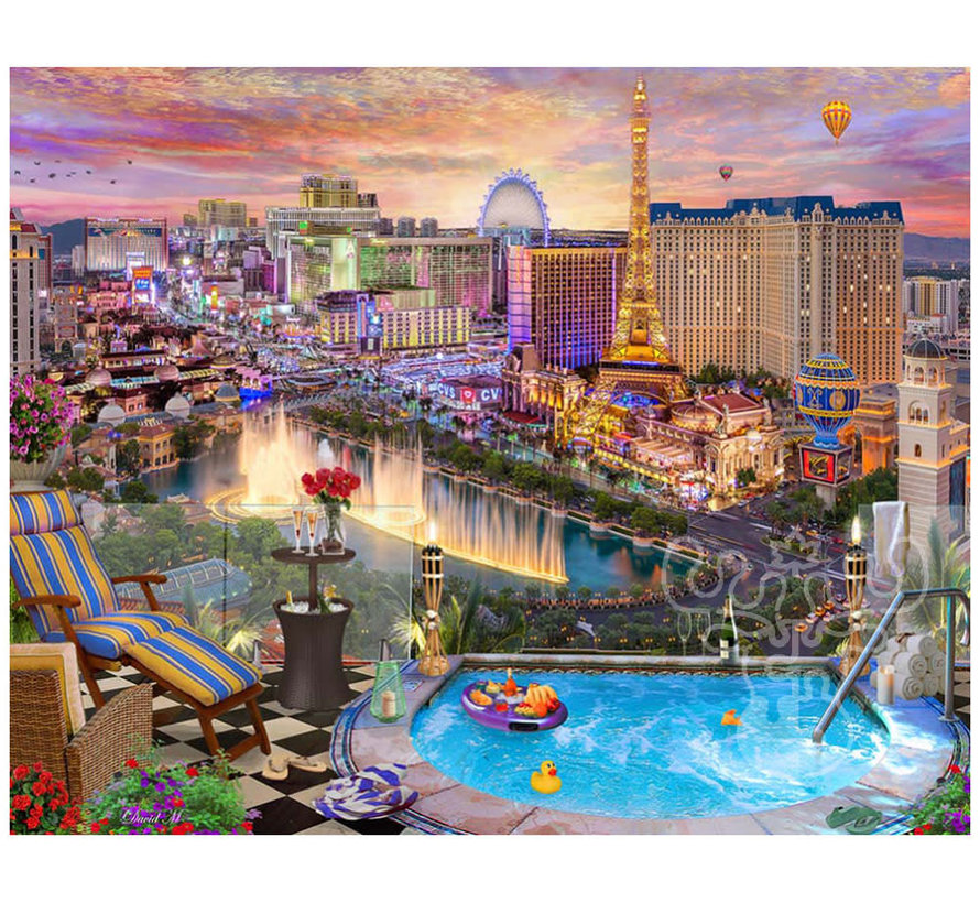 Vermont Christmas Co. Las Vegas Twilight Puzzle 1000pcs