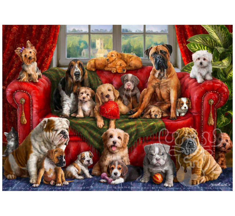 Vermont Christmas Co. Love My Dogs Puzzle 1000pcs