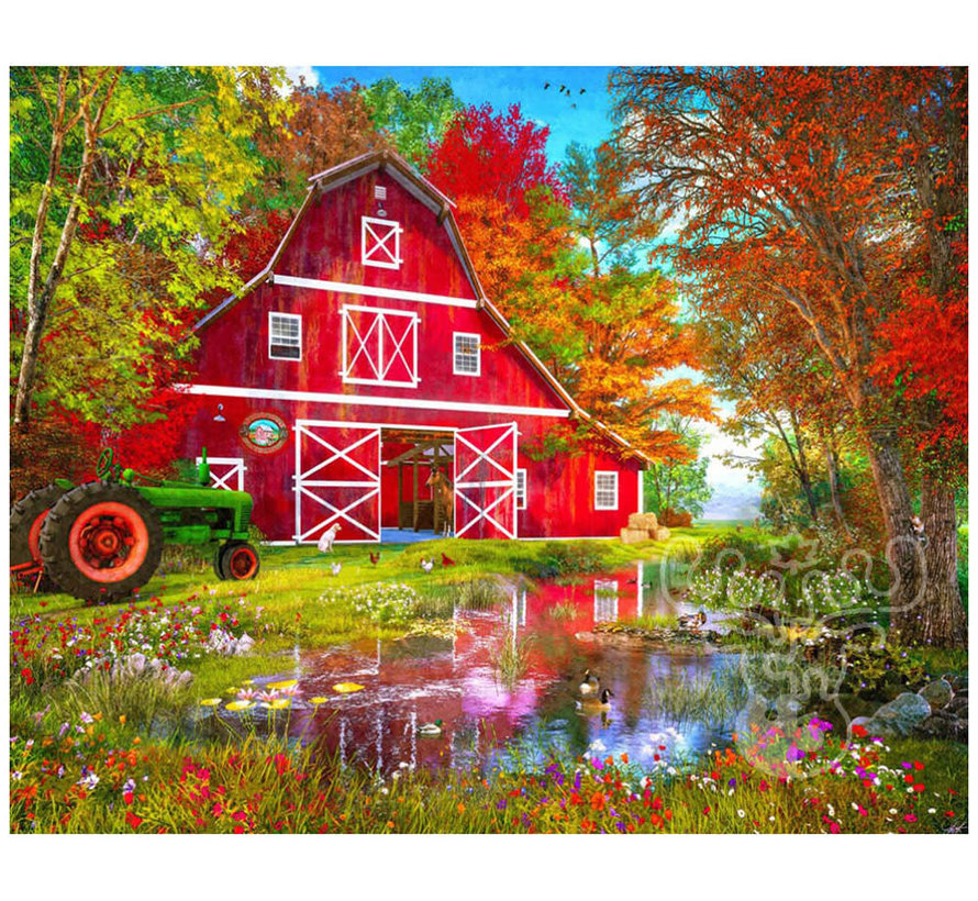 Vermont Christmas Co. Autumn at the Old Barn Puzzle 1000pcs