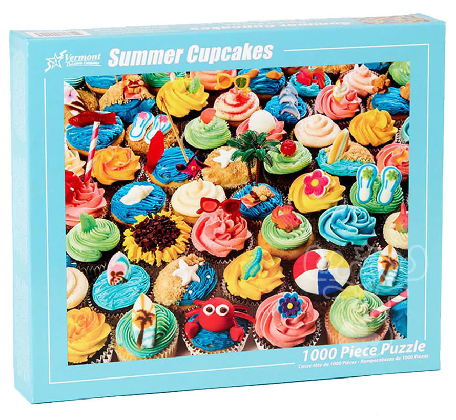 Vermont Christmas Co. Summer Cupcakes Puzzle 1000pcs
