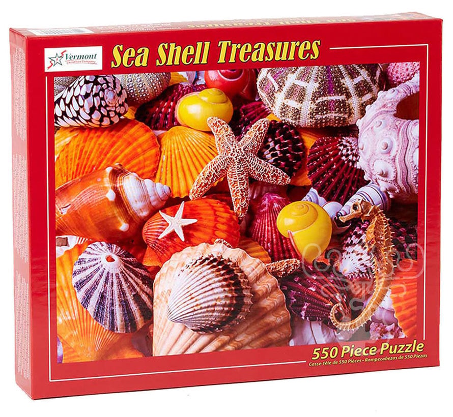 FINAL SALE Vermont Christmas Co. Sea Shell Treasures Puzzle 550pcs