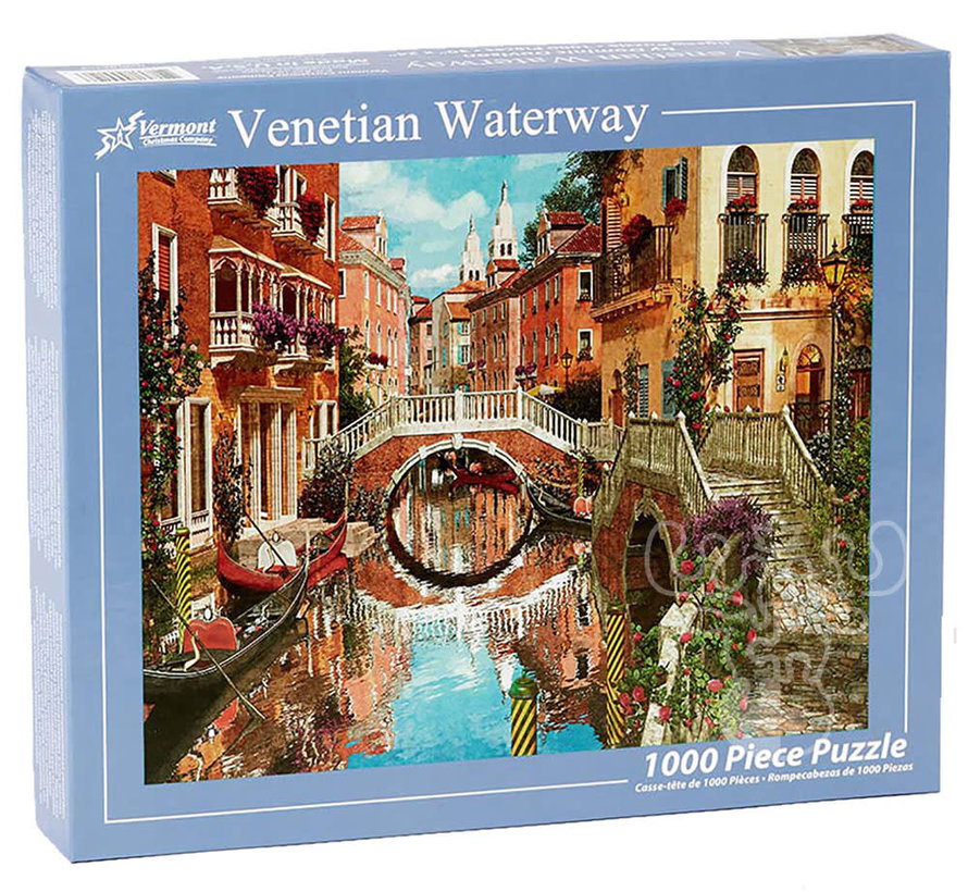 Vermont Christmas Co. Venetian Waterway Puzzle 1000pcs