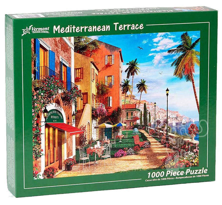 Vermont Christmas Co. Mediterranean Terrace Puzzle 1000pcs