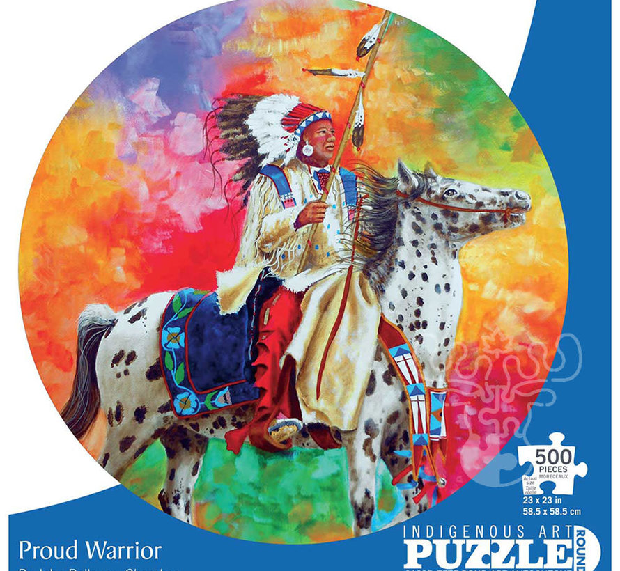 Indigenous Collection: Proud Warrior Round Puzzle 500pcs