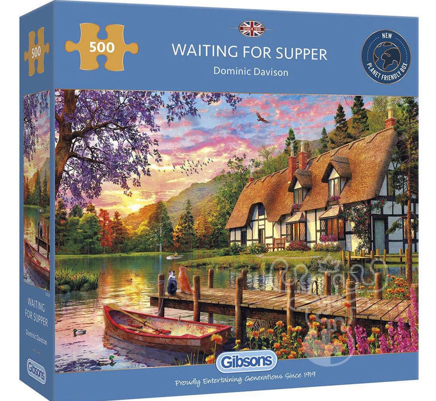 Gibsons Waiting for Supper Puzzle 500pcs