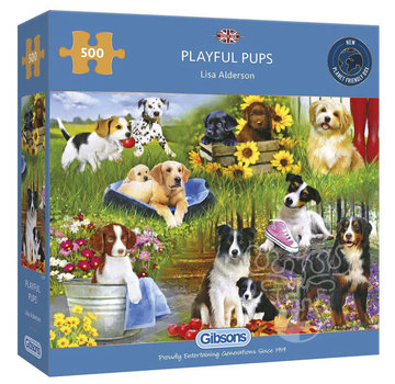 Gibsons Gibsons Playful Pups Puzzle 500pcs