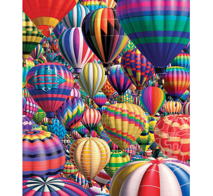 White Mountain Hot Air Balloons Puzzle 1000pcs