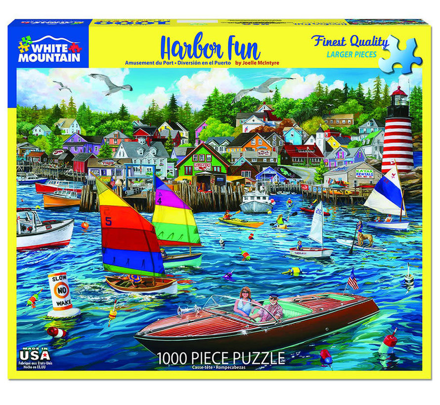White Mountain Harbor Fun Puzzle 1000pcs