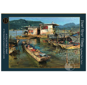 Art & Fable Puzzle Company FINAL SALE Art & Fable Pearl River Village Puzzle 500pcs