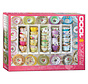 Eurographics Collection: Colorful Teacups Puzzle 1000pcs