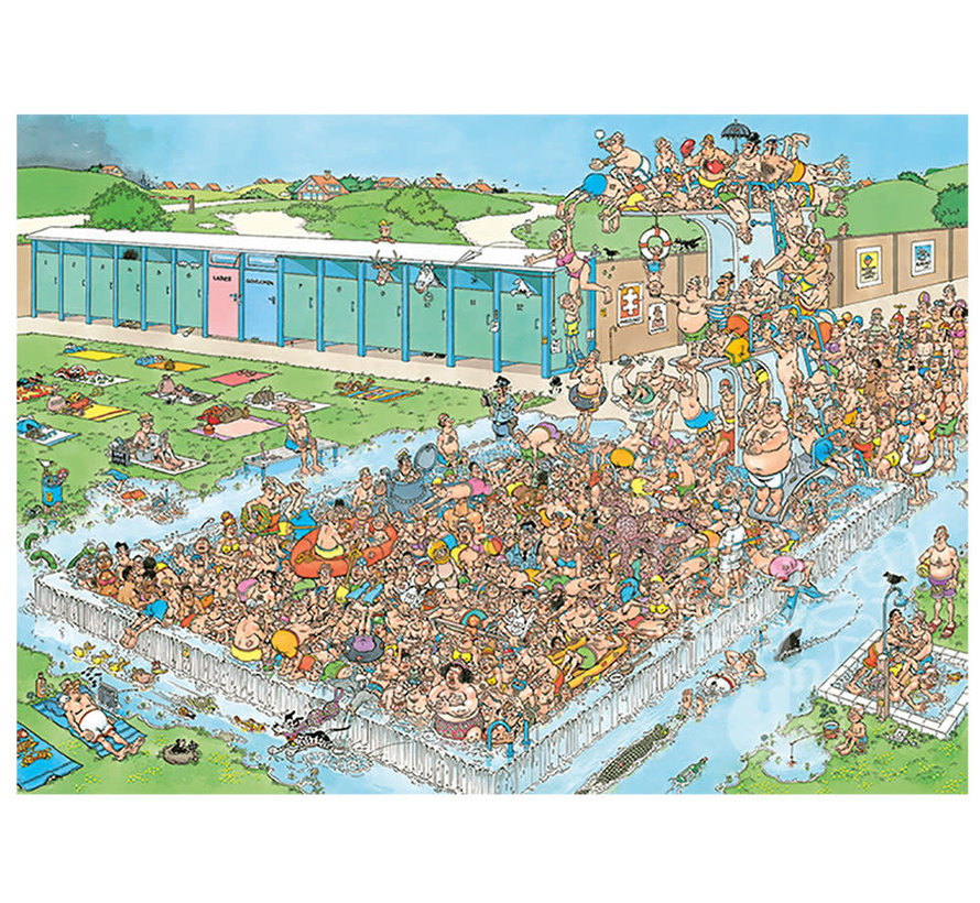 Jumbo Jan van Haasteren - Pool Pile-Up Puzzle 1000pcs - ORIGINAL BOX SIZE