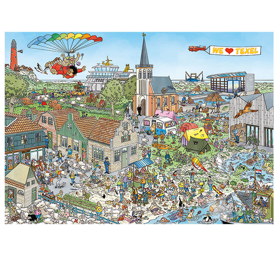 Jumbo Jan van Haasteren - Island Retreat Puzzle 1000pcs - ORIGINAL BOX SIZE