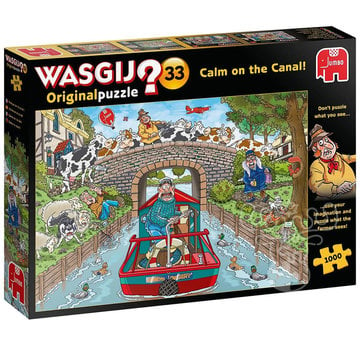 Jumbo Jumbo Wasgij Original 33 Calm on the Canal! Puzzle 1000pcs