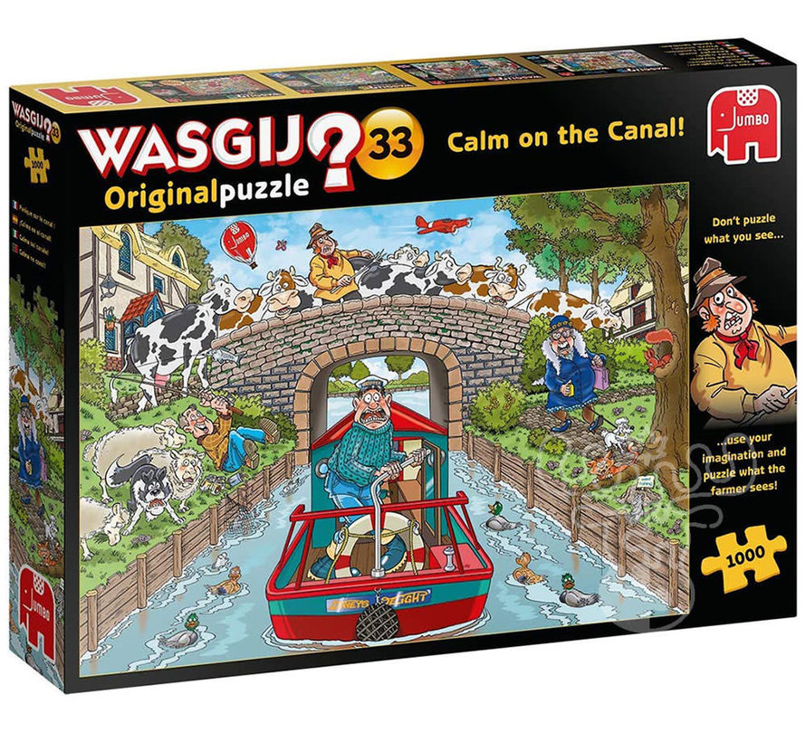 Jumbo Wasgij Original 33 Calm on the Canal! Puzzle 1000pcs