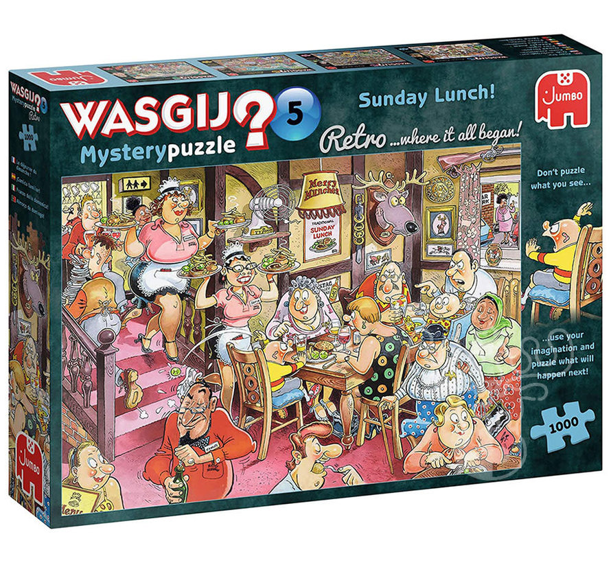 Jumbo Wasgij Mystery Retro 5 Sunday Lunch! Puzzle 1000pcs
