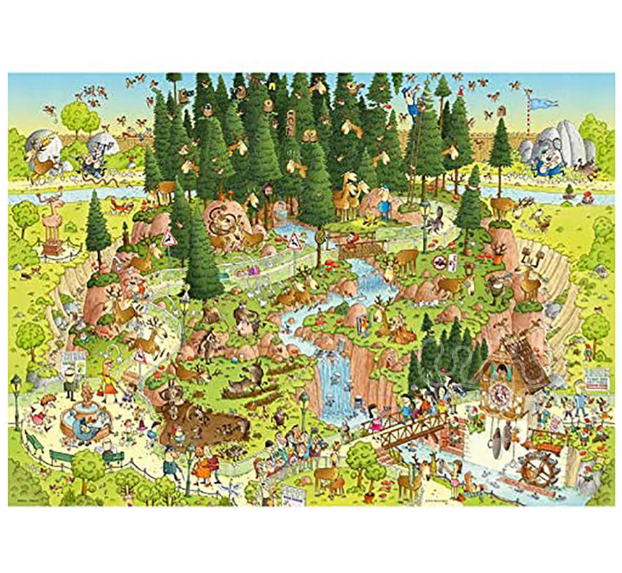 Heye Funky Zoo: Black Forest Habitat Puzzle 1000pcs