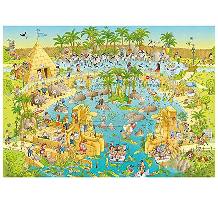 Heye Funky Zoo: Nile Habitat Puzzle 1000pcs