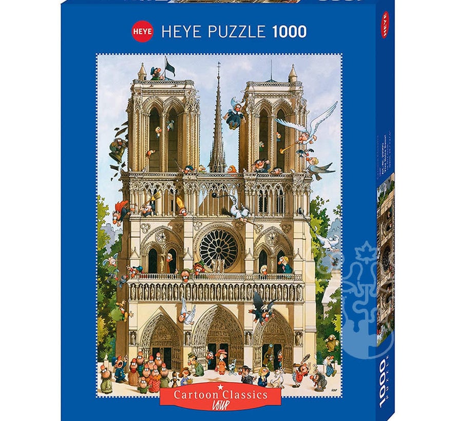 Heye Cartoon Classics Vive Notre Dame! Puzzle 1000pcs
