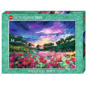 Heye Heye Felted Art: Sundown Poppies Puzzle 1000pcs