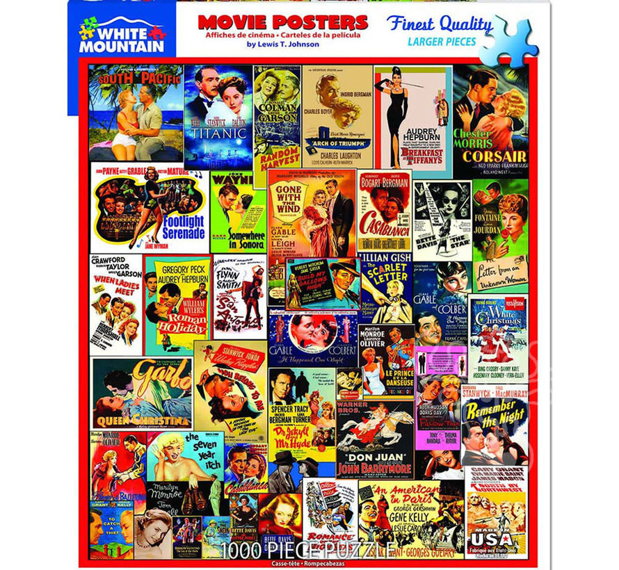 White Mountain Movie Posters Puzzle 1000pcs