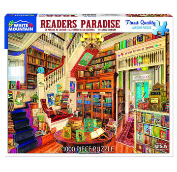 White Mountain White Mountain Reader's Paradise Puzzle 1000pcs