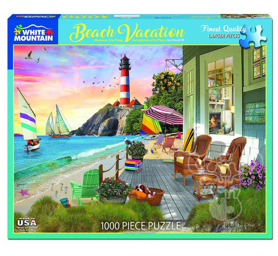 White Mountain Beach Vacation Puzzle 1000pcs