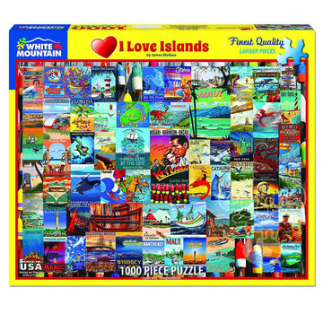 White Mountain White Mountain I Love Islands Puzzle 1000pcs