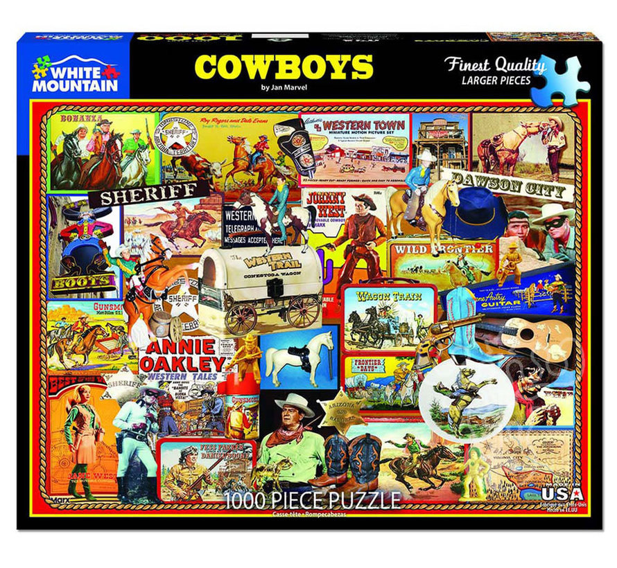 White Mountain Cowboys Puzzle 1000pcs