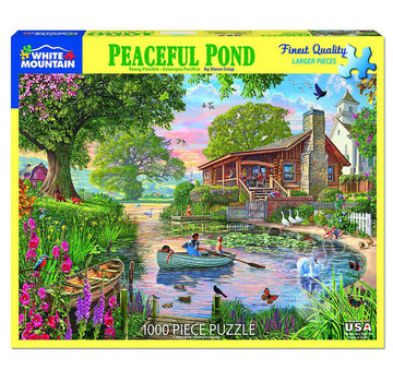 White Mountain White Mountain Peaceful Pond Puzzle 1000pcs