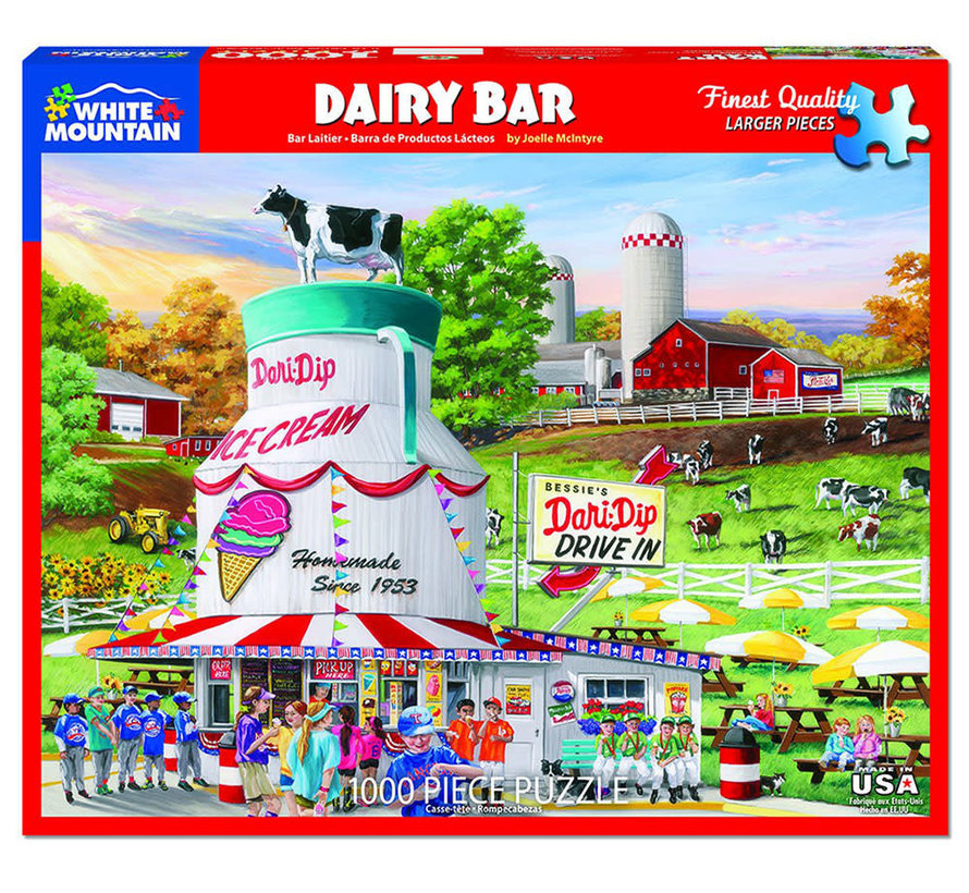 White Mountain Dairy Bar Puzzle 1000pcs