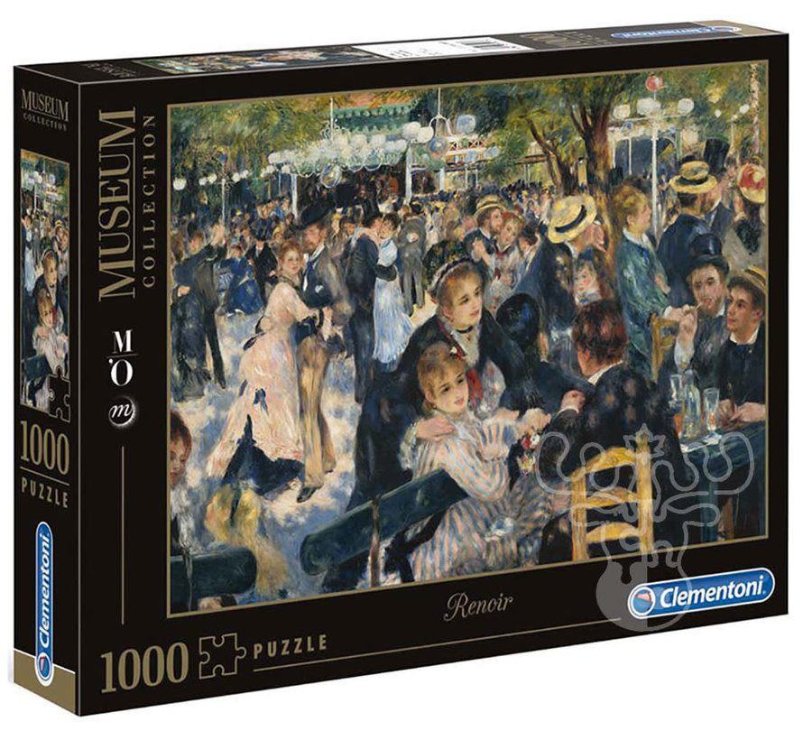 Clementoni Museum: Renoir - Dance at Le Moulin de la Galette Puzzle 1000pcs - ORIGINAL BOX SIZE