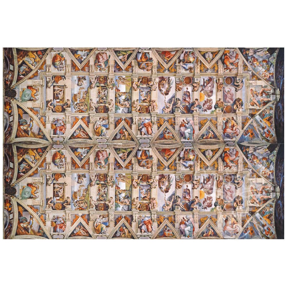Clementoni Museum Collection Michelangelo The Sistine Chapel Ceiling  Panorama 1000 Piece Puzzle – The Puzzle Collections