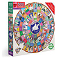 eeBoo Votes for Women Round Puzzle 500pcs