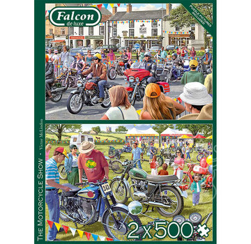 Falcon Falcon The Motorcycle Show Puzzle 2 x 500pcs