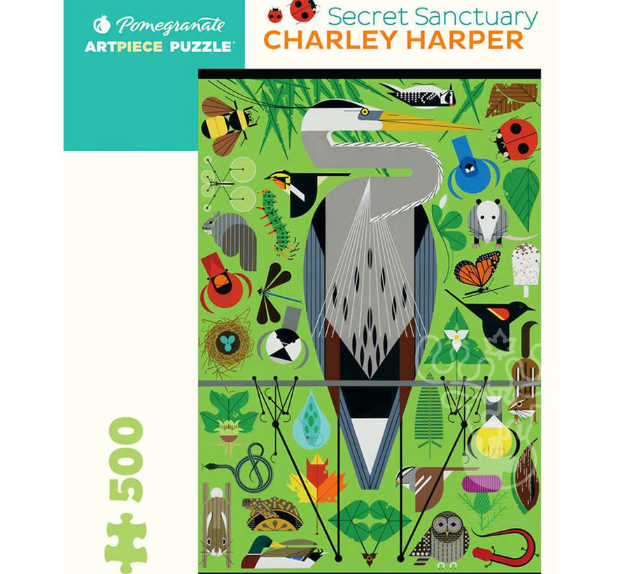 Pomegranate Harper, Charley: Secret Sanctuary Puzzle 500pcs
