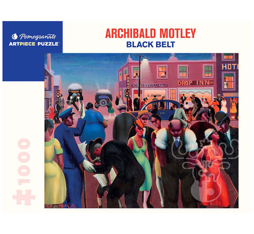 Pomegranate Motley, Archibald: Black Belt Puzzle 1000pcs