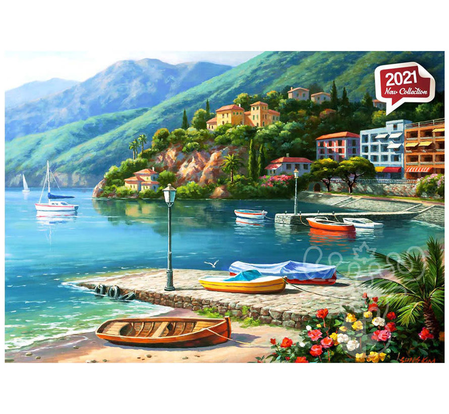 Anatolian Hillside Harbor Cove Puzzle 1000pcs