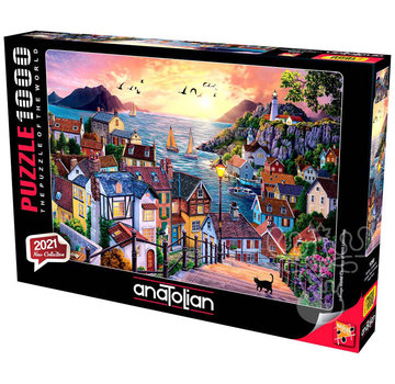 Anatolian Anatolian Coastal Town At Sunset Puzzle 1000pcs