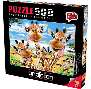 Anatolian Anatolian Giraffe Selfie Puzzle 500pcs