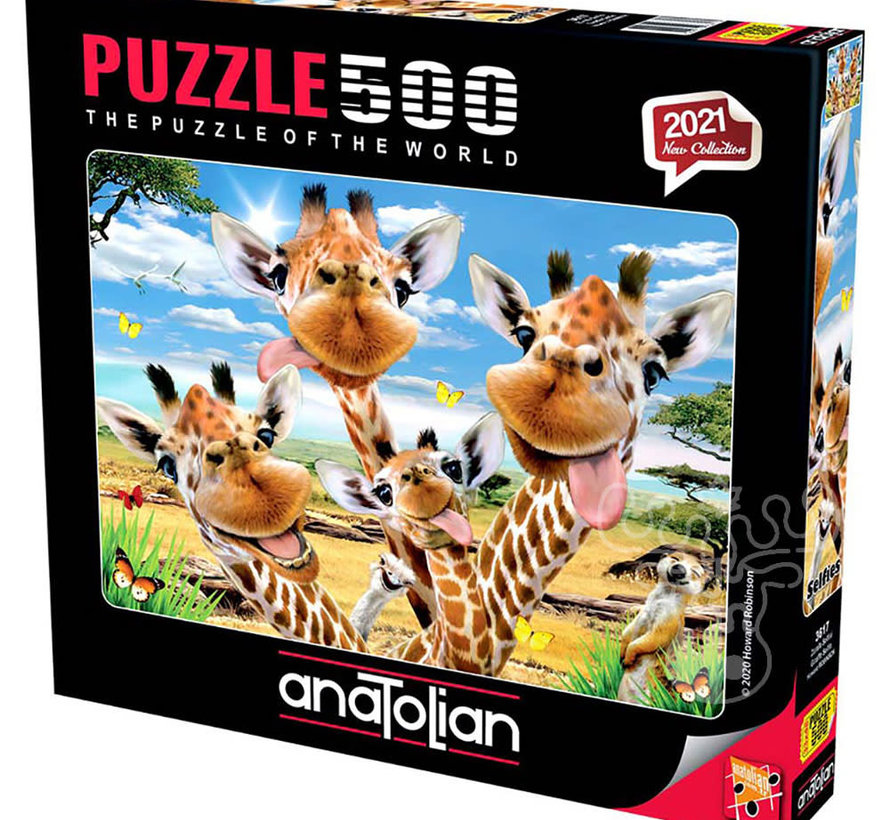 Anatolian Giraffe Selfie Puzzle 500pcs