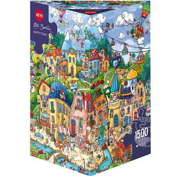 Heye Heye Happytown Puzzle 1500pcs Triangle Box