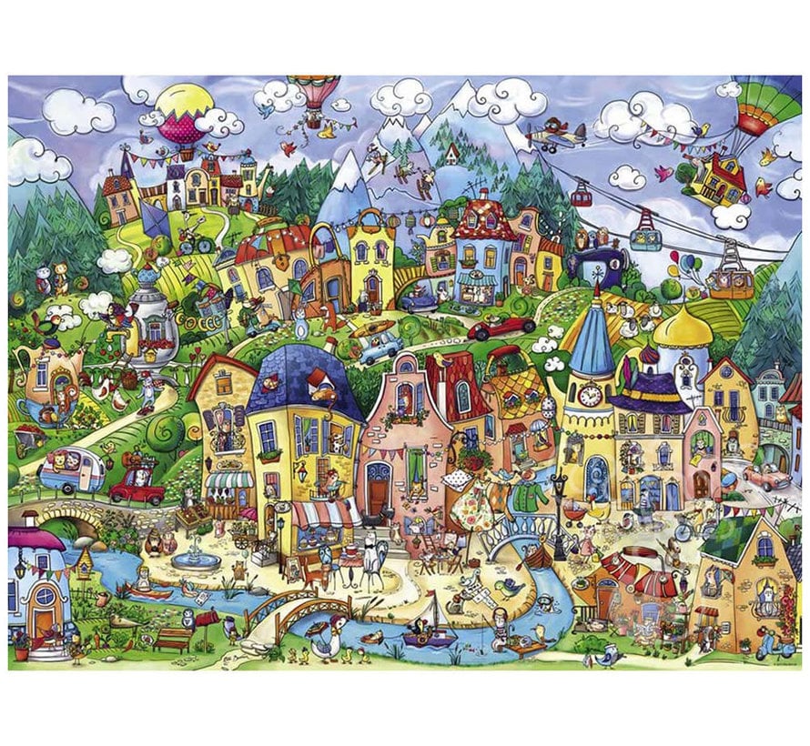 Heye Happytown Puzzle 1500pcs Triangle Box