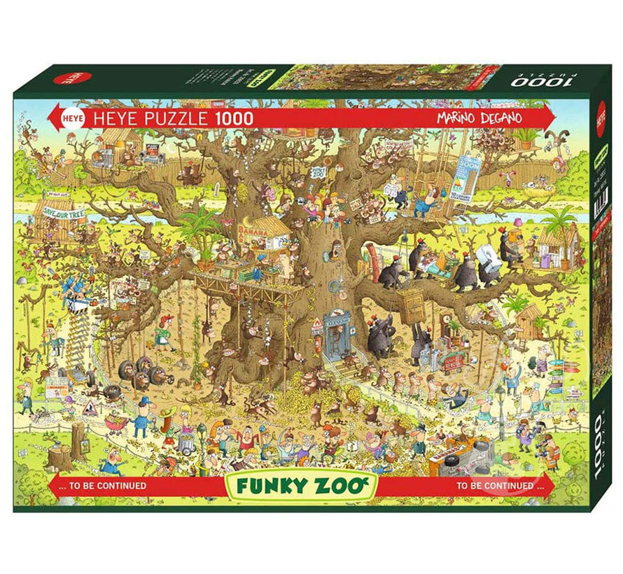 Heye Funky Zoo: Monkey Habitat Puzzle 1000pcs