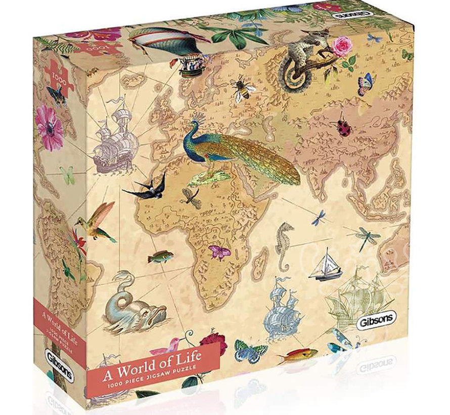 Gibsons A World of Life Puzzle 1000pcs RETIRED