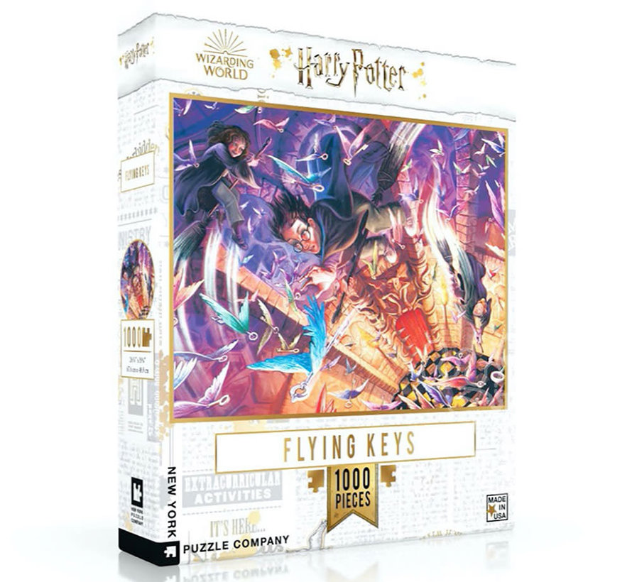 New York Puzzle Co. Harry Potter: Flying Keys Puzzle 1000pcs