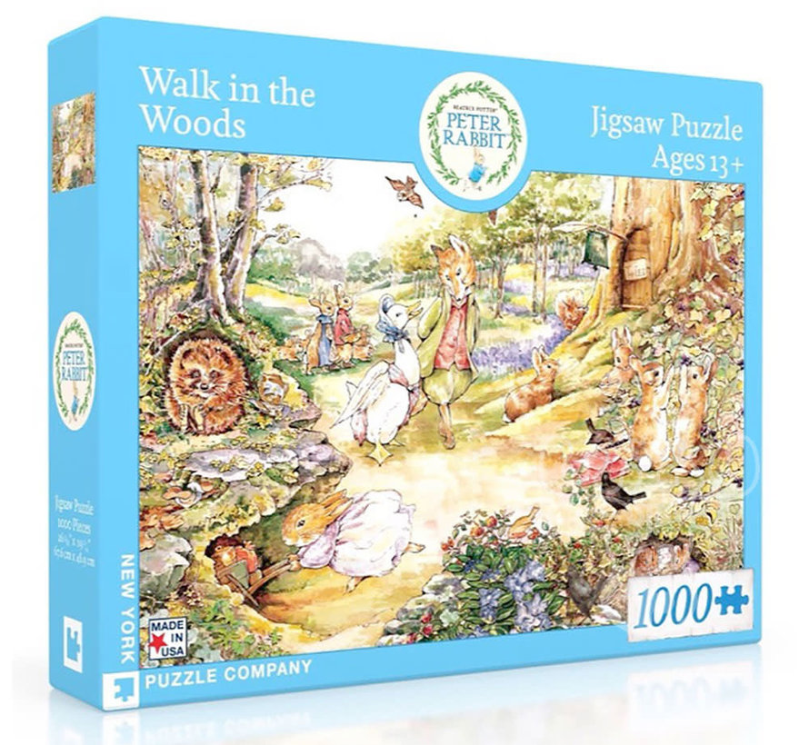New York Puzzle Co. Peter Rabbit: Walk in the Woods Puzzle 1000pcs